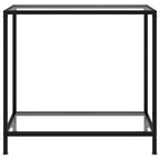 Tavolo Consolle Trasparente 80x35x75 cm in Vetro Temperato