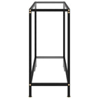 Tavolo Consolle Trasparente 80x35x75 cm in Vetro Temperato