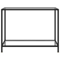 Tavolo Consolle Trasparente 100x35x75 cm in Vetro Temperato