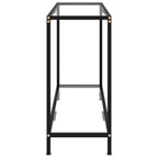 Tavolo Consolle Trasparente 100x35x75 cm in Vetro Temperato