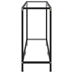 Tavolo Consolle Trasparente 120x35x75 cm in Vetro Temperato
