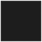 Tavolino da Salotto Nero con Vetro Nero 60x60x35 cm