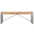 Tavolino da Salotto 120x60x40 cm in Legno di Mango Grezzo