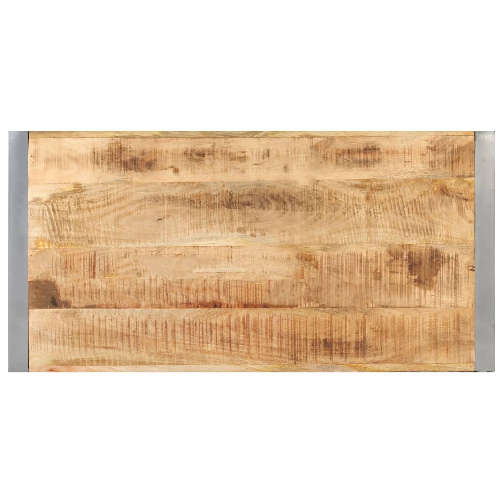 Tavolino da Salotto 120x60x40 cm in Legno di Mango Grezzo