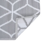 Tappeto da Esterni ARAKIL Grigio 80x150 cm in PP