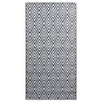 Tappeto da Esterni ARAKIL Bianco e Nero 80x150 cm in PP