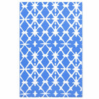 Tappeto da Esterni ARAKIL Blu e Bianco 80x150 cm in PP