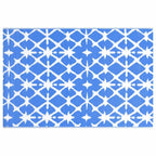 Tappeto da Esterni ARAKIL Blu e Bianco 80x150 cm in PP