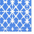 Tappeto da Esterni ARAKIL Blu e Bianco 80x150 cm in PP