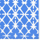 Tappeto da Esterni ARAKIL Blu e Bianco 190x290 cm in PP