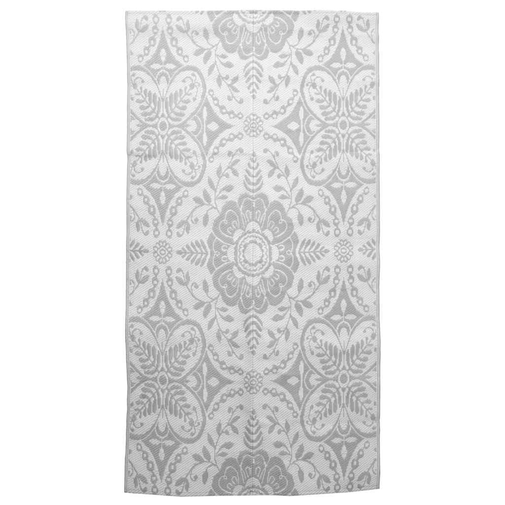 Tappeto da Esterni ARAKIL Grigio Chiaro 160x230 cm in PP