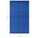 Zerbino Lavabile Blu 90x150 cm