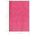 Zerbino Lavabile Rosa 120x180 cm