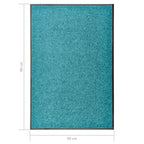 Zerbino Lavabile Ciano 60x90 cm
