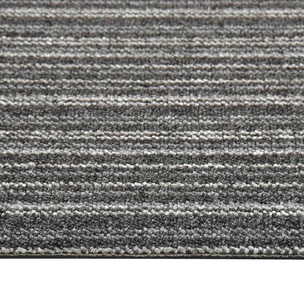 Tappeto 20 pcs Antracite Striato 50 x 50 cm 100% Polipropilene