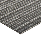 Tappeto 20 pcs Antracite Striato 50 x 50 cm 100% Polipropilene
