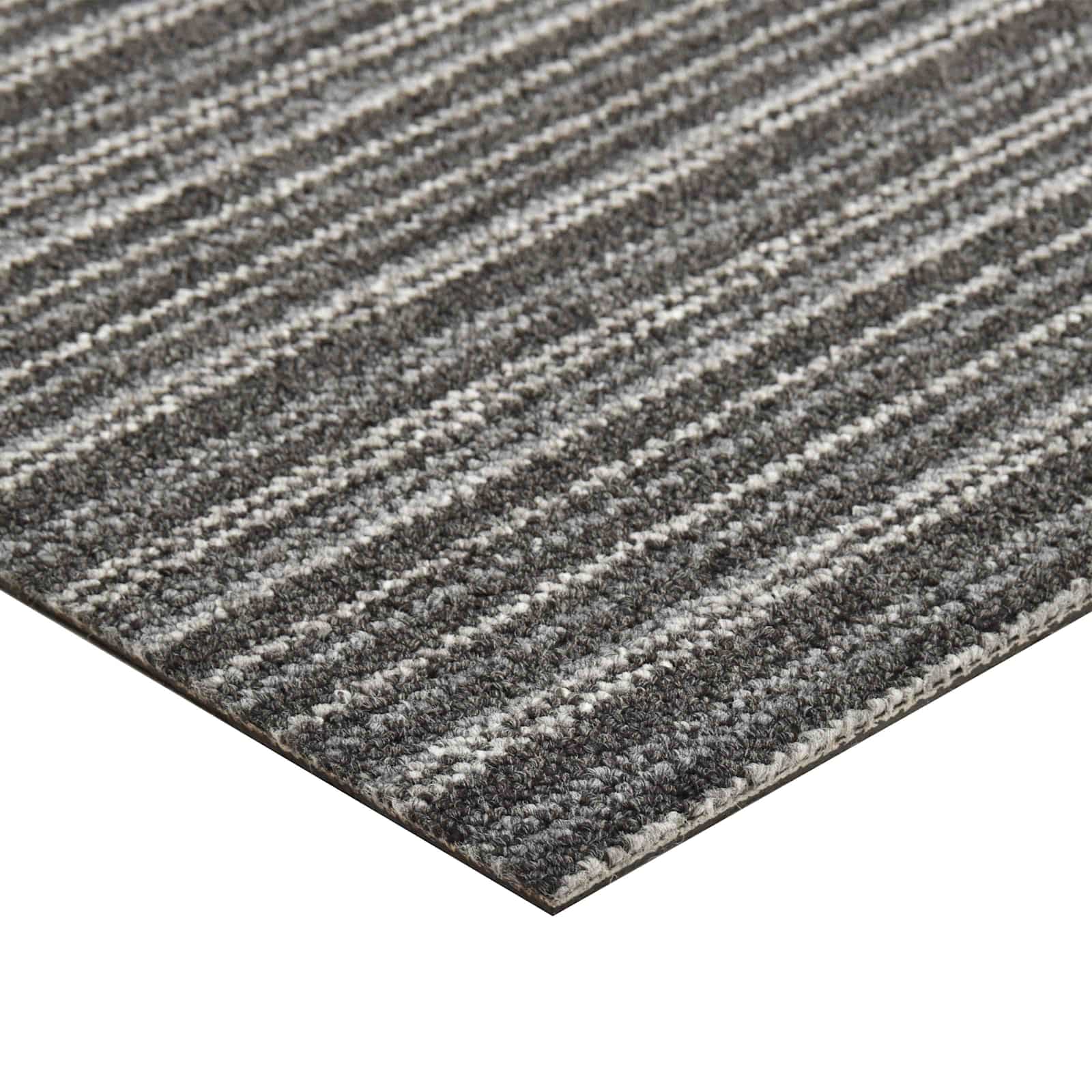 Tappeto 20 pcs Antracite Striato 50 x 50 cm 100% Polipropilene