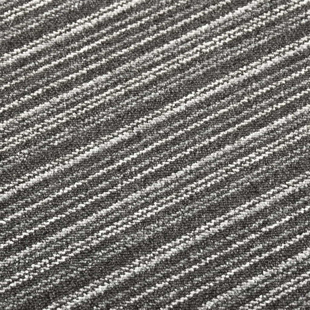 Tappeto 20 pcs Antracite Striato 50 x 50 cm 100% Polipropilene