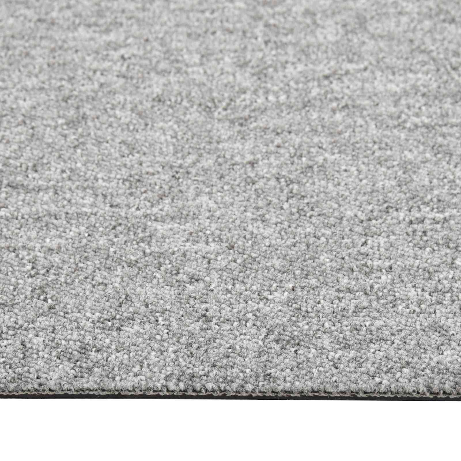 Tappeto 20 pcs Grigio chiaro 50 x 50 cm 100% Polipropilene