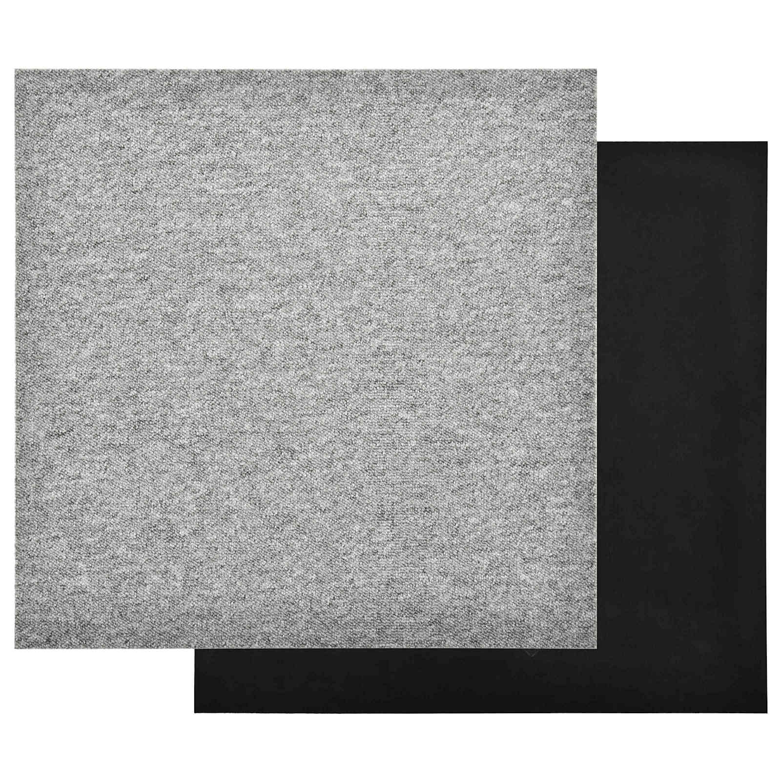 Tappeto 20 pcs Grigio chiaro 50 x 50 cm 100% Polipropilene