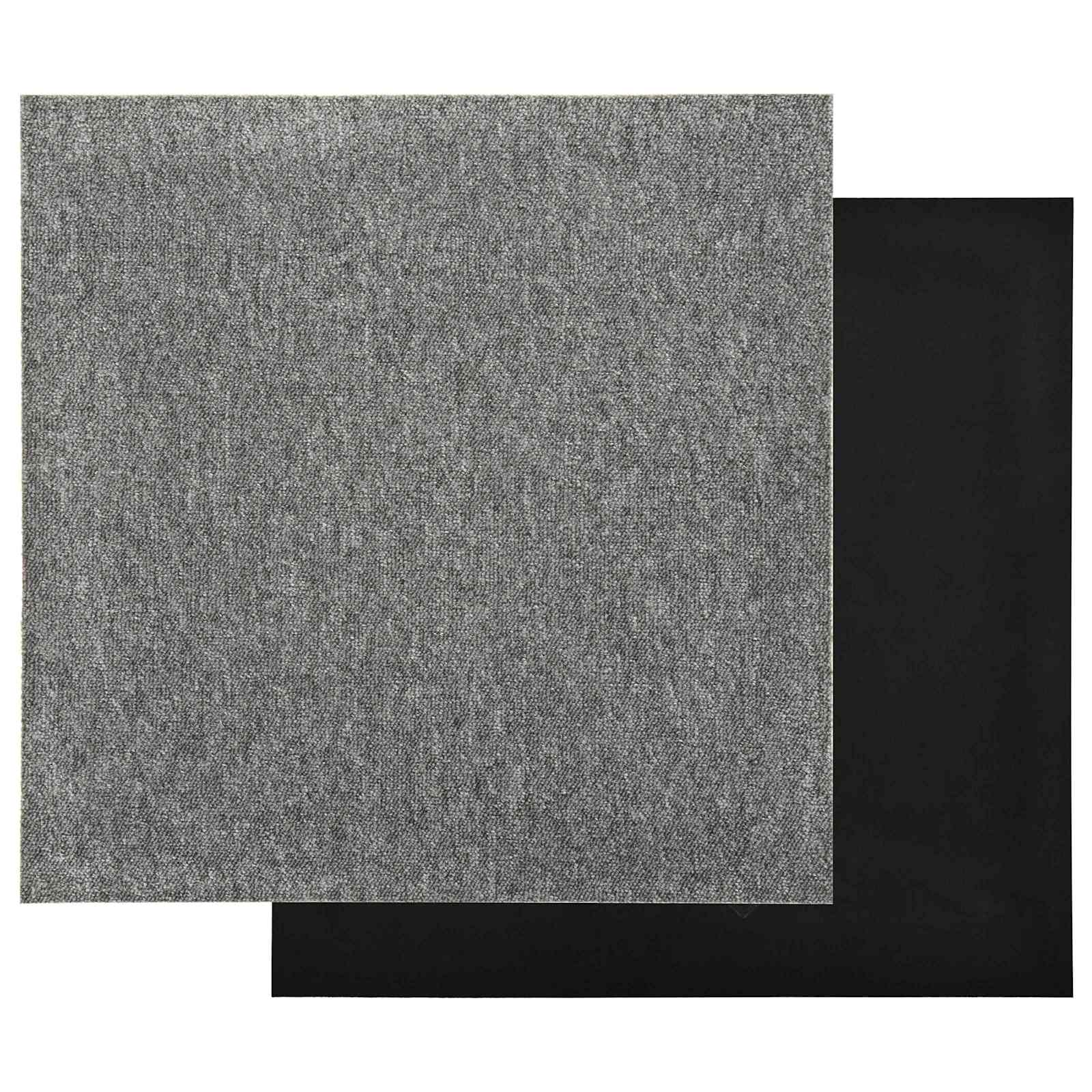 Tappeto 20 pcs Grigio 50 x 50 cm 100% Polipropilene