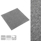 Tappeto 20 pcs Grigio 50 x 50 cm 100% Polipropilene