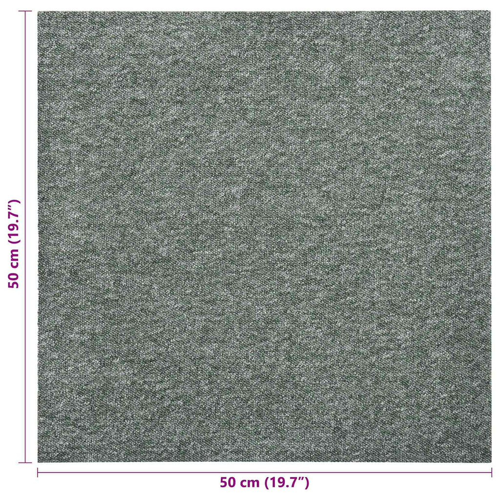 Tappeto 20 pcs Verde 50 x 50 cm 100% Polipropilene