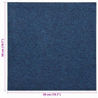Tappeto 20 pcs Blu Scuro 50 x 50 cm 100% Polipropilene