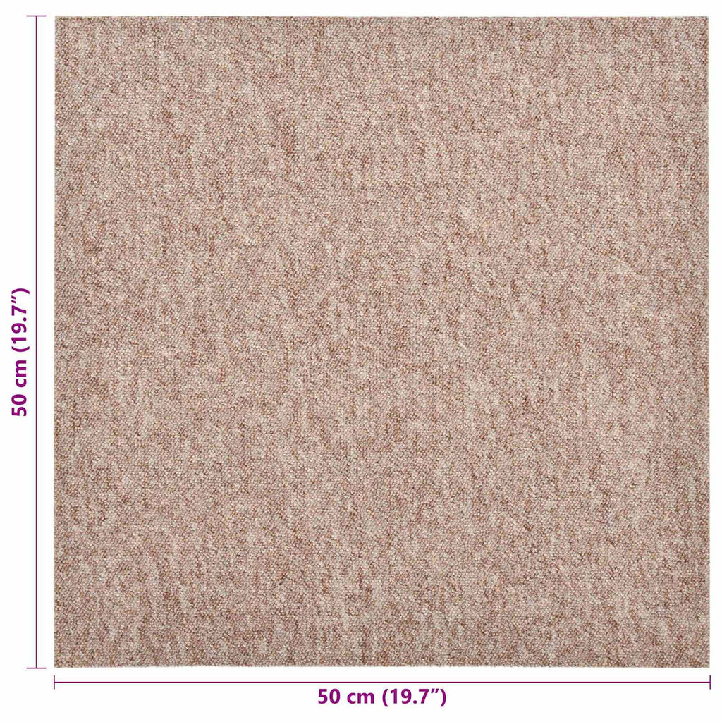 Tappeto 20 pcs Beige 50 x 50 cm 100% Polipropilene