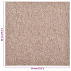 Tappeto 20 pcs Beige 50 x 50 cm 100% Polipropilene
