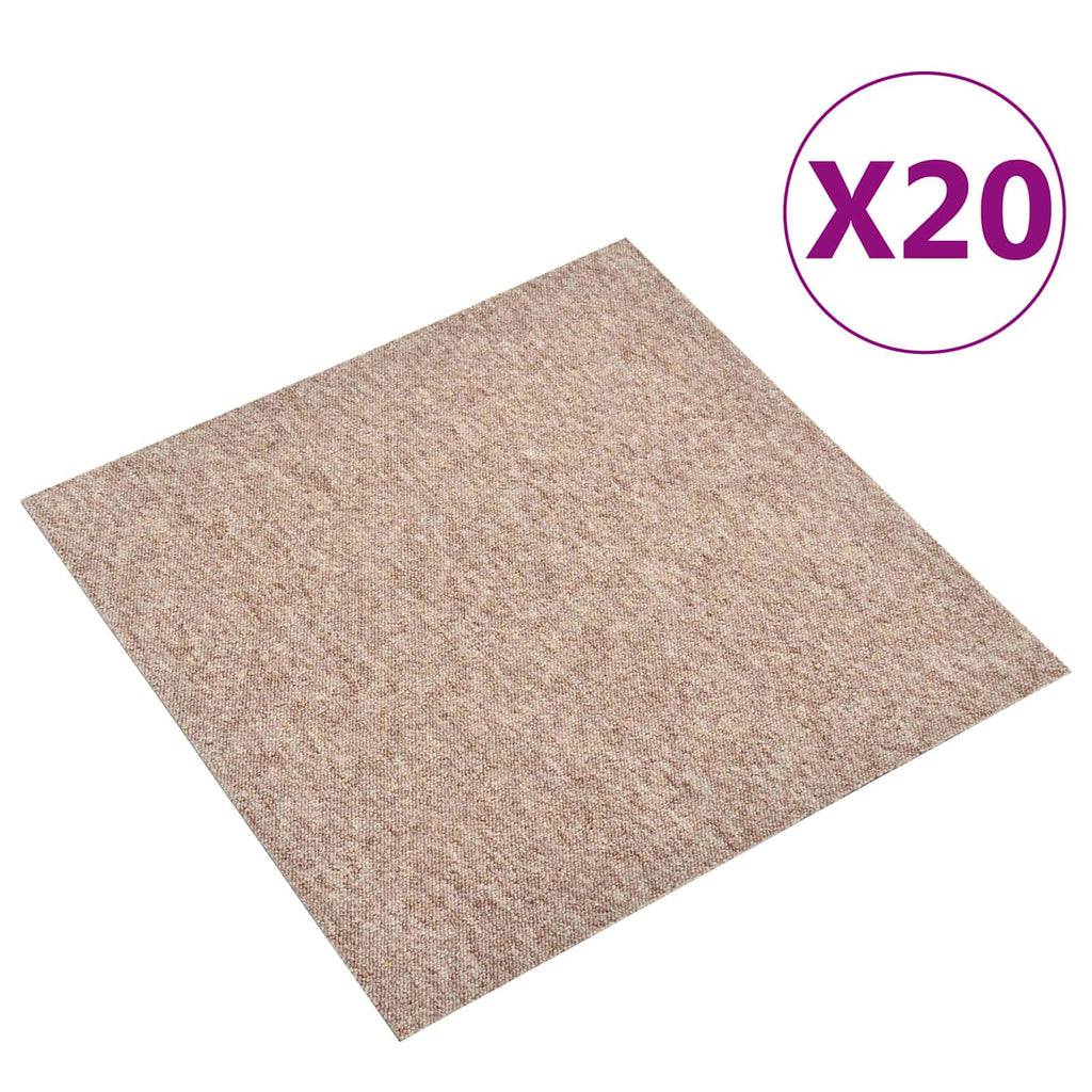 Tappeto 20 pcs Beige 50 x 50 cm 100% Polipropilene