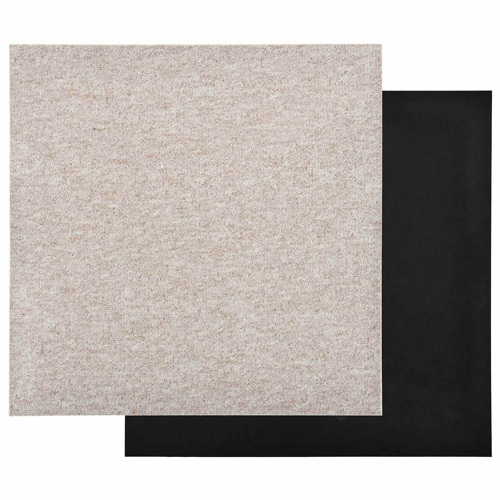 Tappeto 20 pcs Beige chiaro 50 x 50 cm 100% Polipropilene