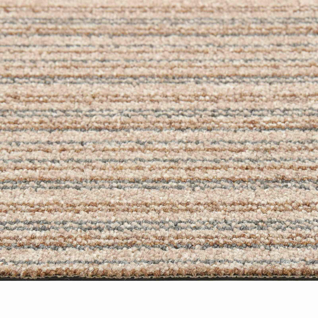 Tappeto 20 pcs Beige Striato 50 x 50 cm 100% Polipropilene