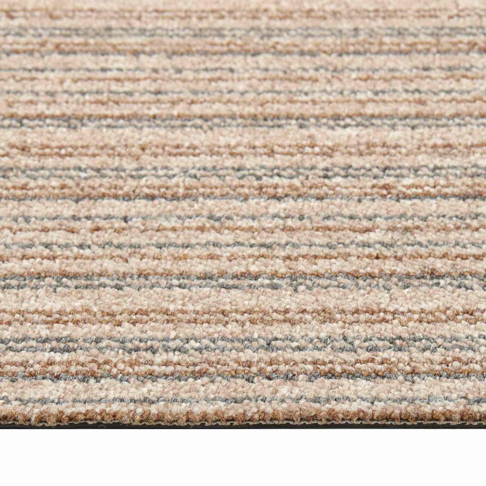 Tappeto 20 pcs Beige Striato 50 x 50 cm 100% Polipropilene