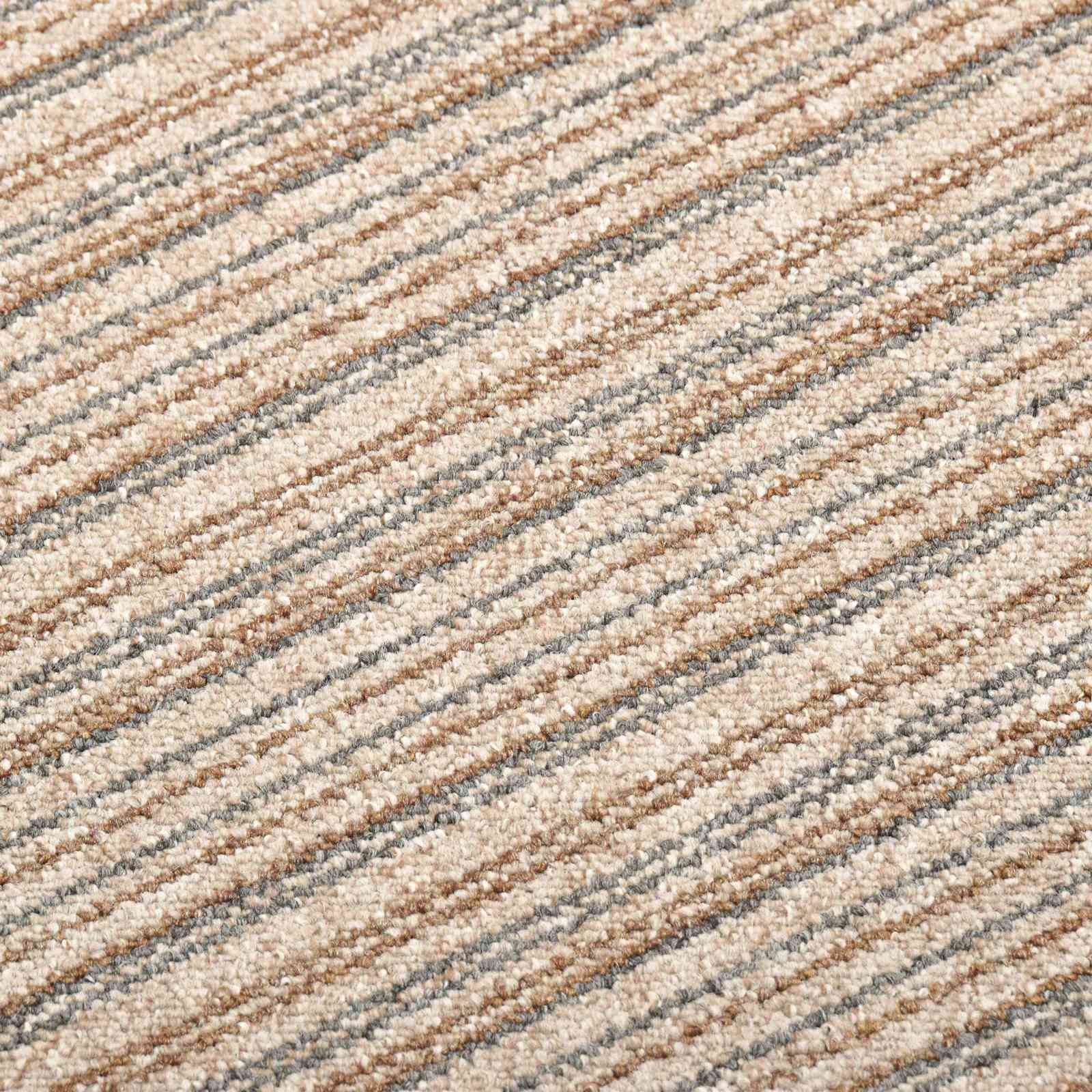 Tappeto 20 pcs Beige Striato 50 x 50 cm 100% Polipropilene