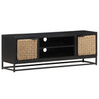 Mobile Porta TV 120x30x40 cm in Legno Massello di Mango