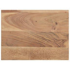 Comodino 40x30x50 cm in Legno Massello di Acacia con Bordi Vivi