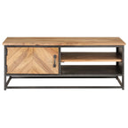 Tavolino da Salotto 90x50x35 cm in Massello di Acacia