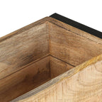 Fioriera 60x20x68 cm in Legno di Mango Grezzo