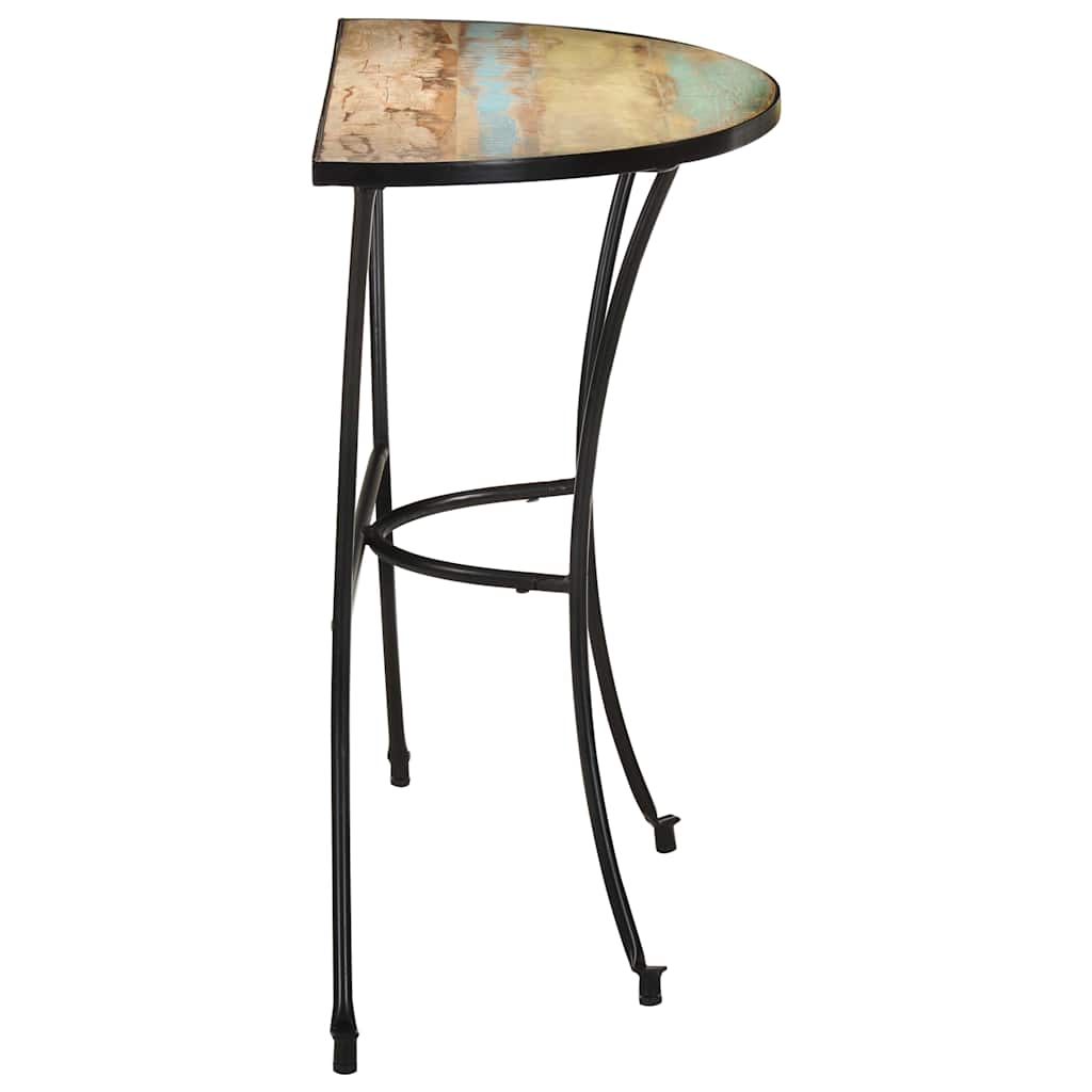 Tavolino Laterale 110x40x77 cm in Legno Massello di Recupero