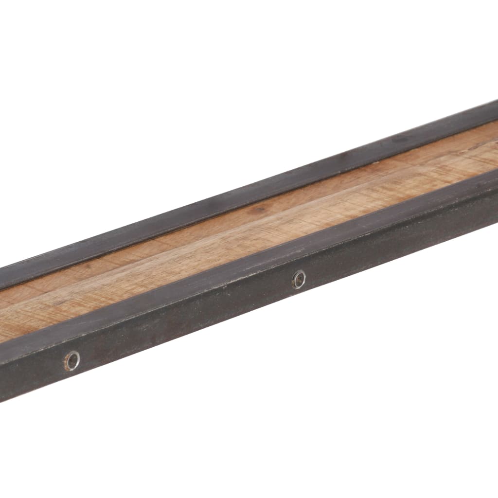 Set Mensole da Parete 3 pz in Legno Massello di Mango