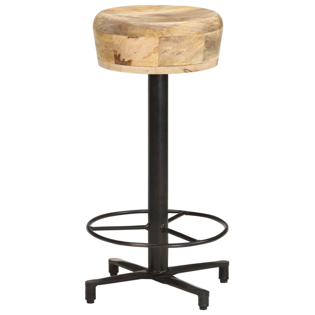 Sgabelli da Bar 2 pz 66 cm in Legno Massello di Mango