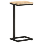Tavolini Laterali 2 pz 31,5x24,5x64,5 cm Legno di Mango Grezzo