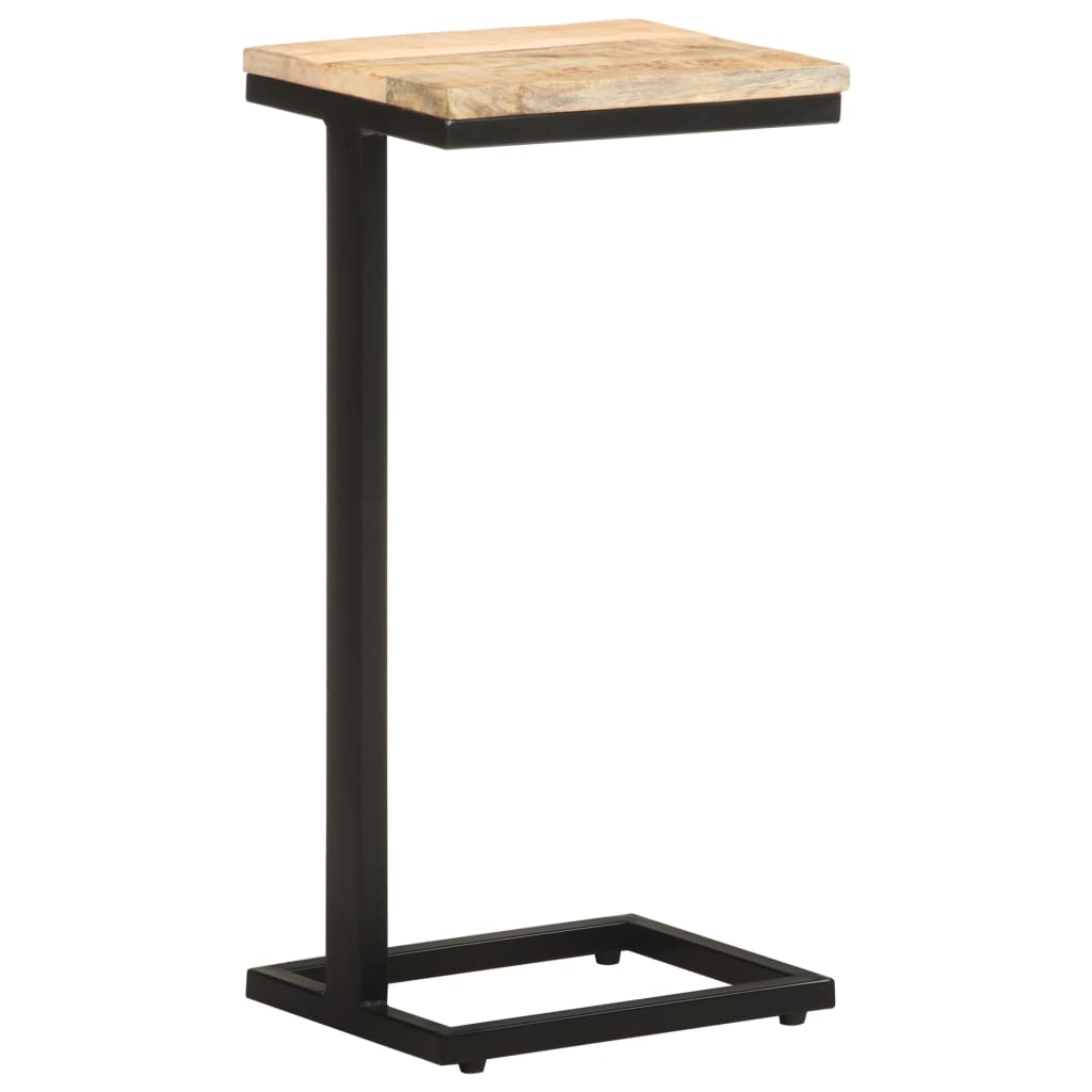 Tavolini Laterali 2 pz 31,5x24,5x64,5 cm Legno di Mango Grezzo