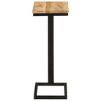 Tavolini Laterali 2 pz 31,5x24,5x64,5 cm Legno di Mango Grezzo