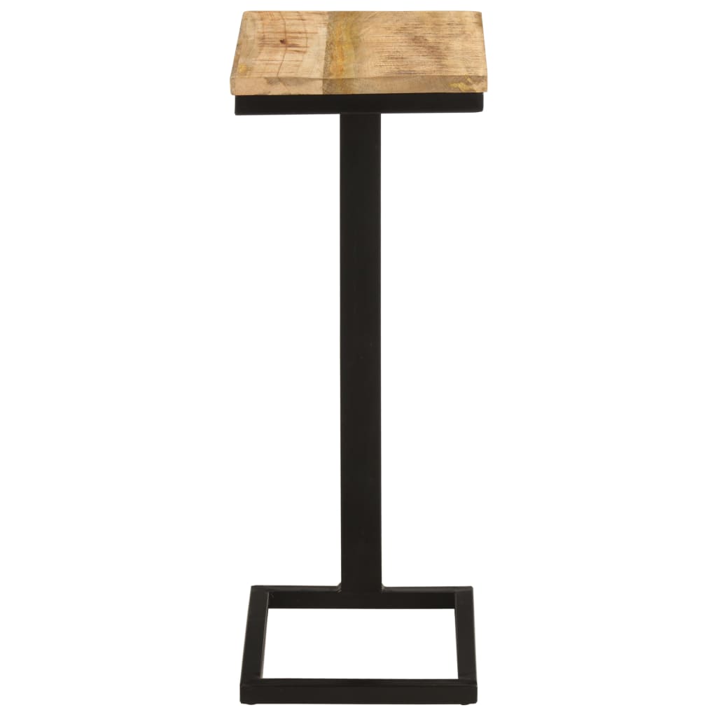 Tavolini Laterali 2 pz 31,5x24,5x64,5 cm Legno di Mango Grezzo