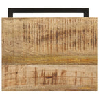 Tavolini Laterali 2 pz 31,5x24,5x64,5 cm Legno di Mango Grezzo