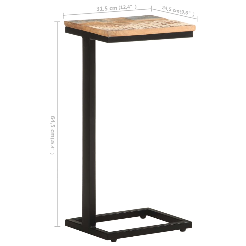 Tavolini Laterali 2 pz 31,5x24,5x64,5 cm Massello di Recupero