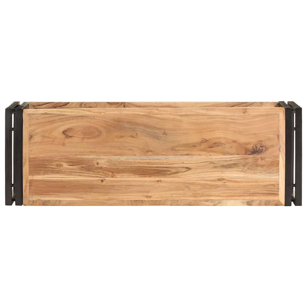 Mobile Porta TV 90x30x40 cm in Legno Massello di Acacia
