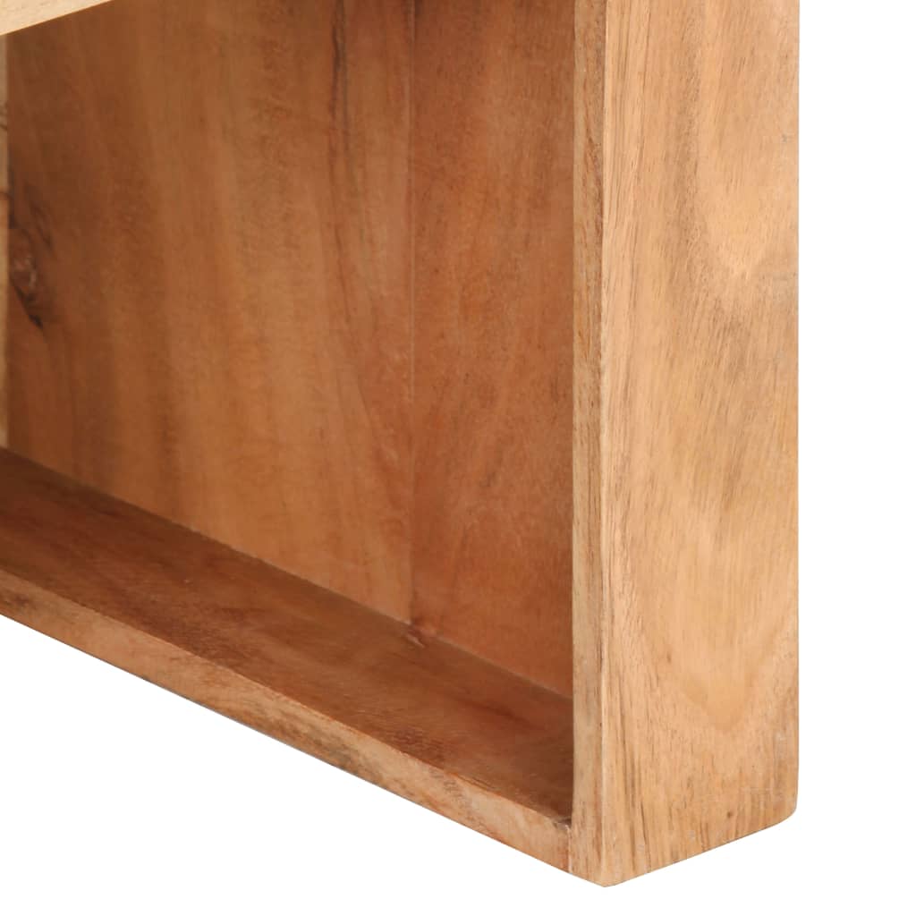 Tavolino Laterale 40x40x30 cm in Legno Massello di Acacia